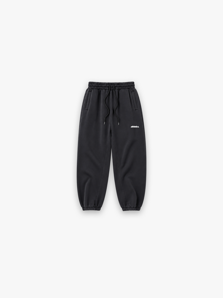 Athletics Oversized Sweatpants - Black flat lay front