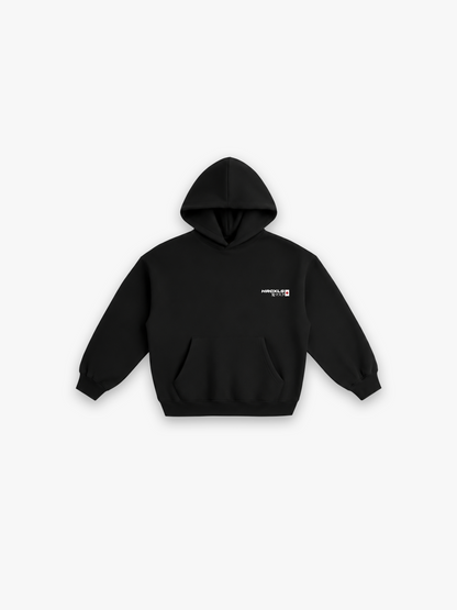 Oni Hoodie - Black flat lay front