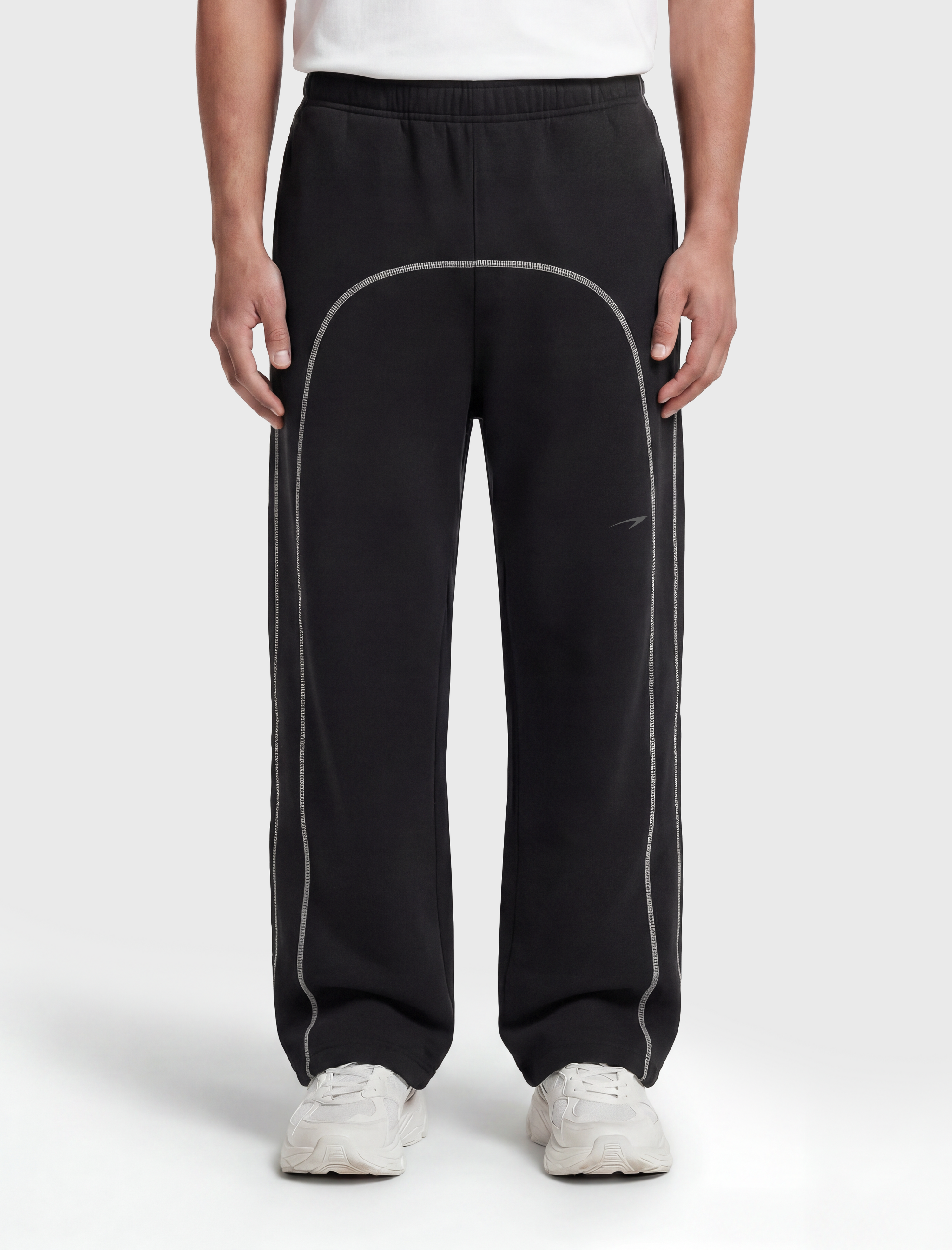 HERCXLES 2026: Obsidian Sweatpants - Black model front