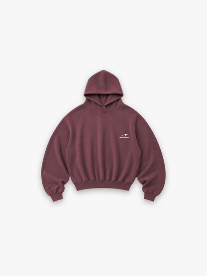 HERCSTUDIOS Hoodie - Red front flat lay