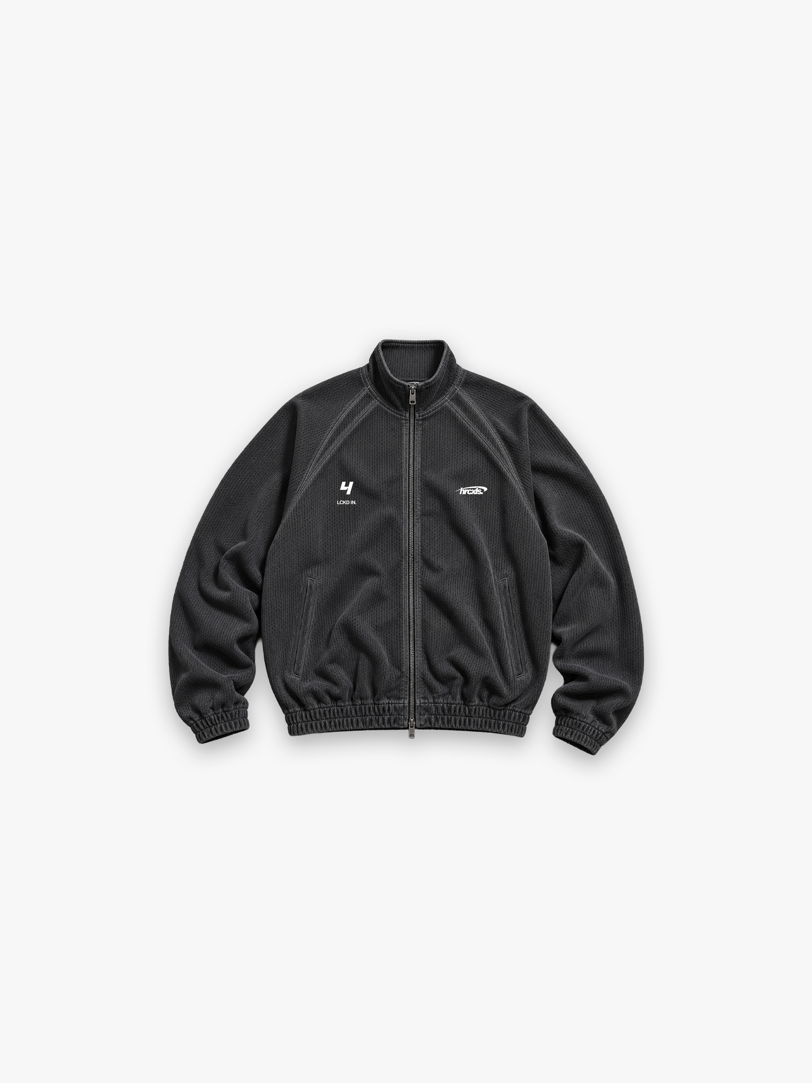 HERCXLES 2026: LCKD IN Mesh Jacket - Washed Black front