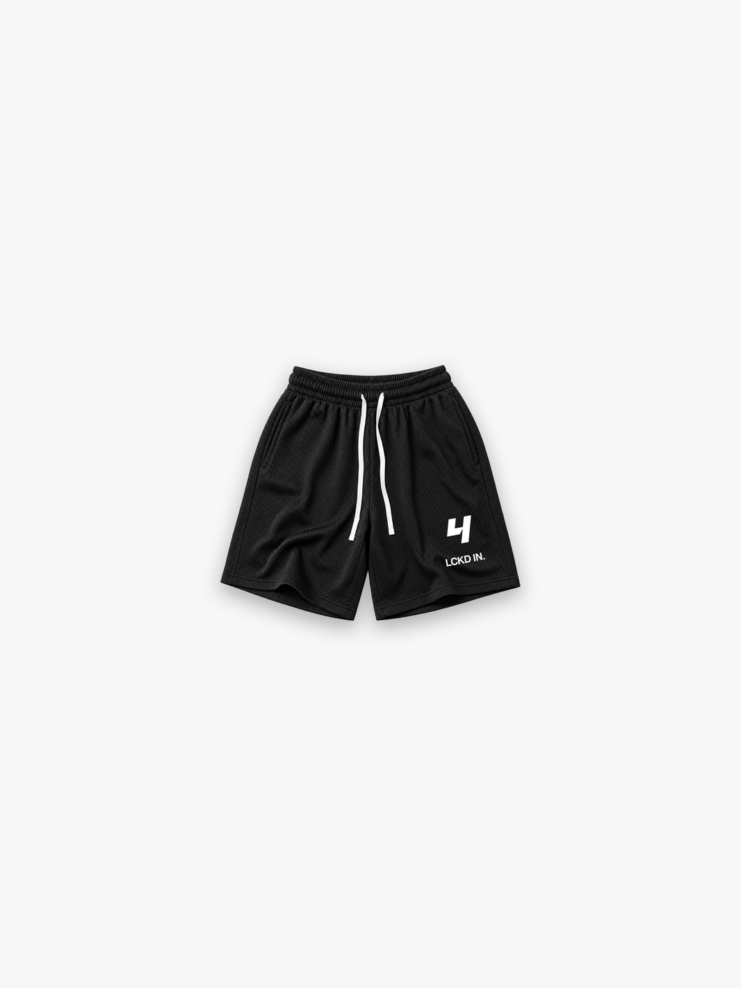 HERCXLES 2026: LCKD IN Mesh Shorts - Black flat product image