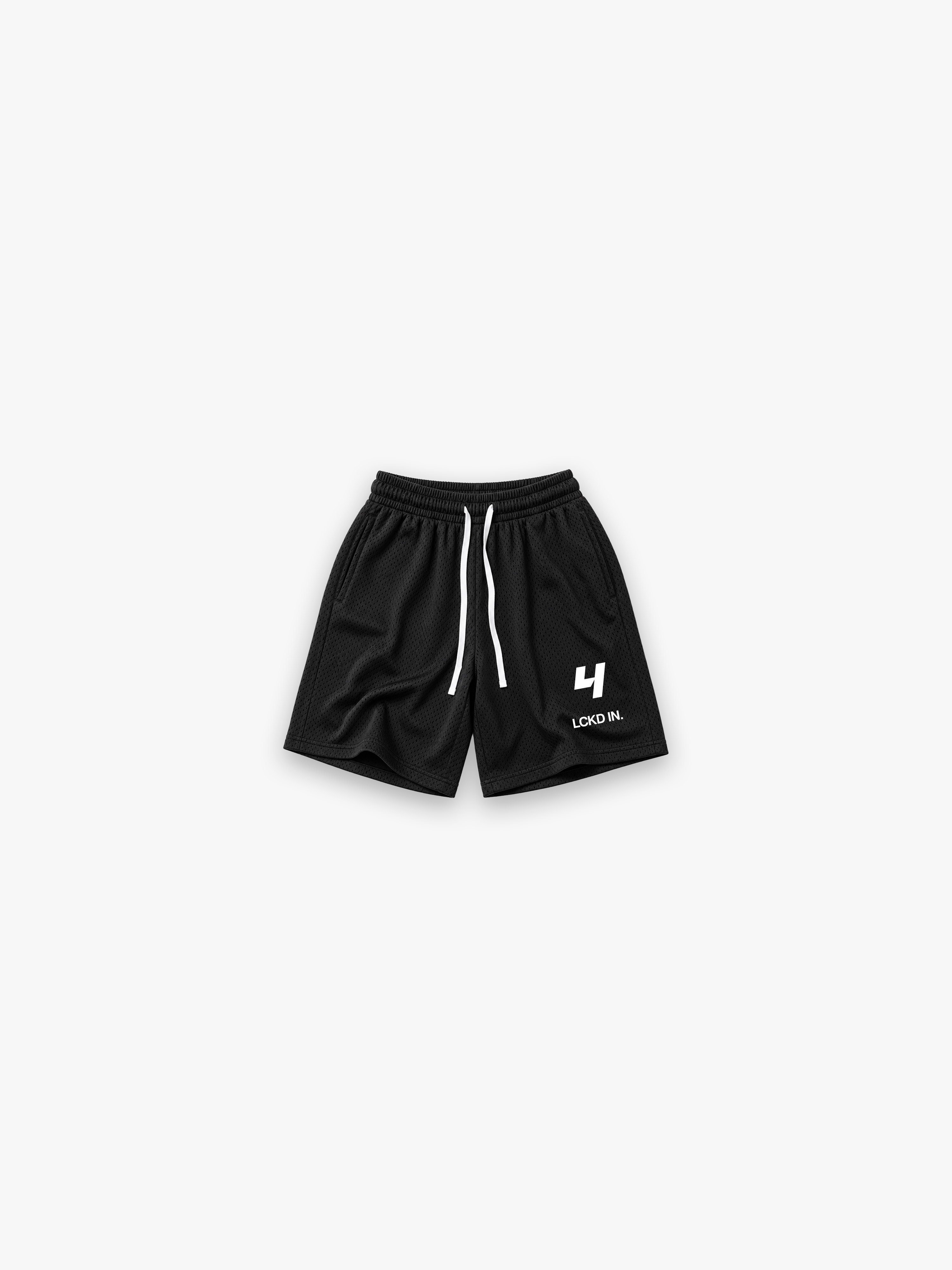 HERCXLES 2026: LCKD IN Mesh Shorts - Black flat product image