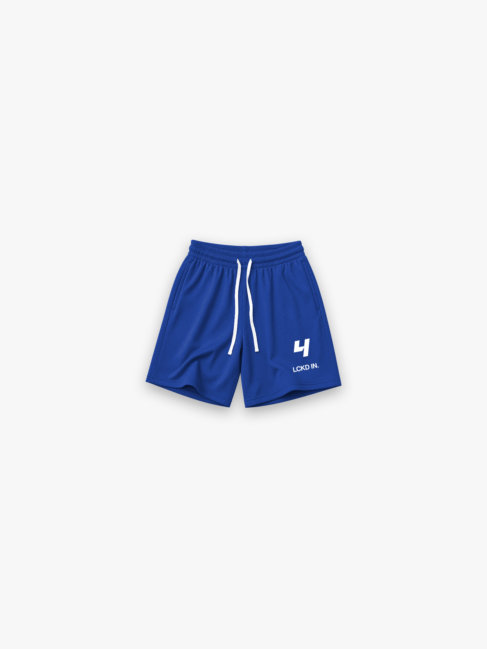 LCKD IN Mesh Shorts - Cobalt Blue flat lay