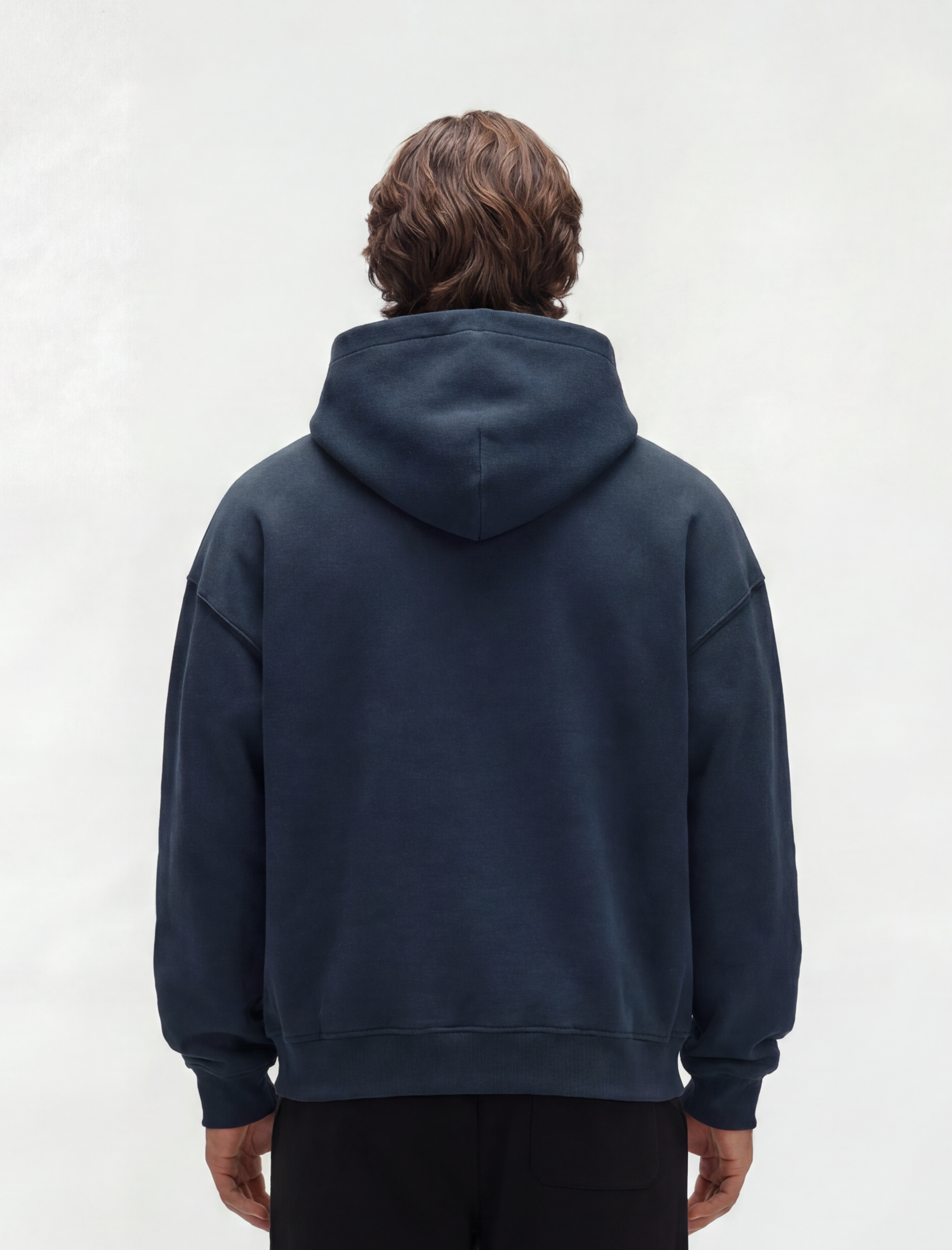 HERCXLES Rush Hoodie - Navy Blue model back