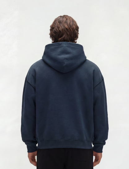 HERCXLES Rush Hoodie - Navy Blue model back
