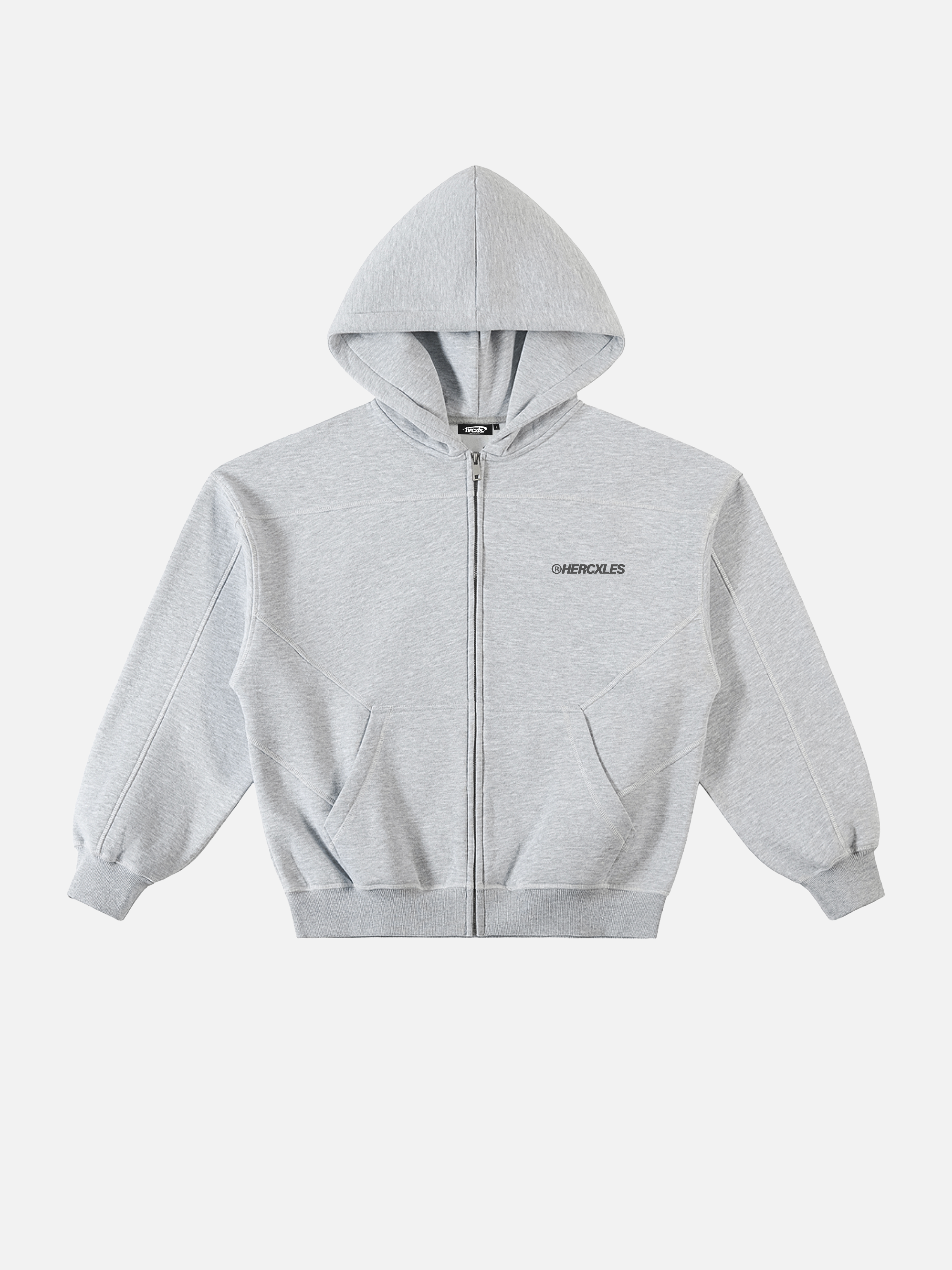 Hercxles Zip Boxy Hoodie