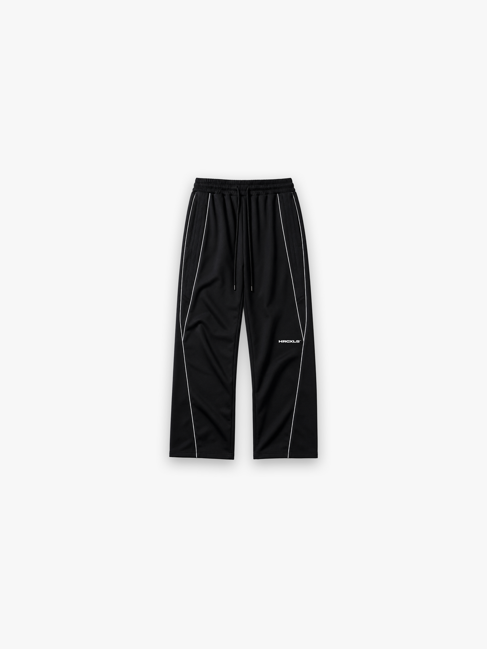 HCX 2026 main: Reflective Straight-Leg Sweatpants - Black flat lay