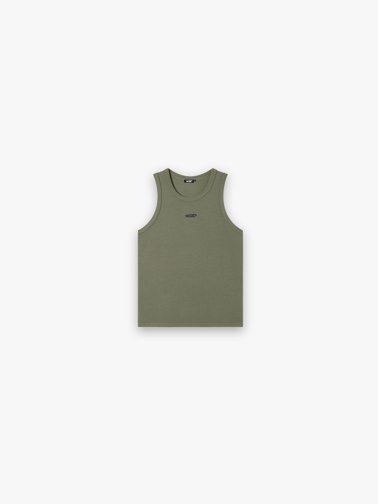HERCXLES 2026: Sport Ribbed Tank Top - Army Green front