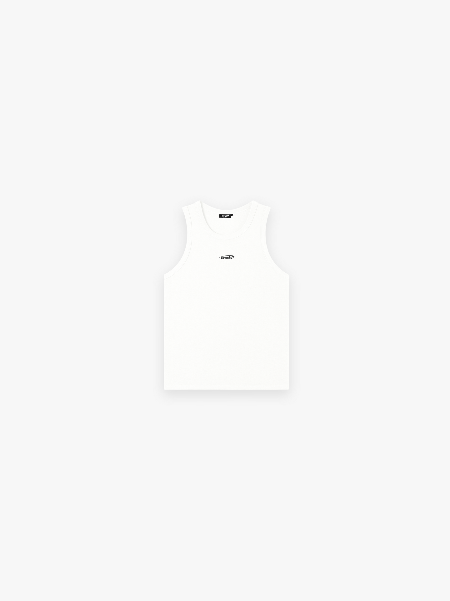 HERCXLES 2026: Sport Ribbed Tank Top - White front