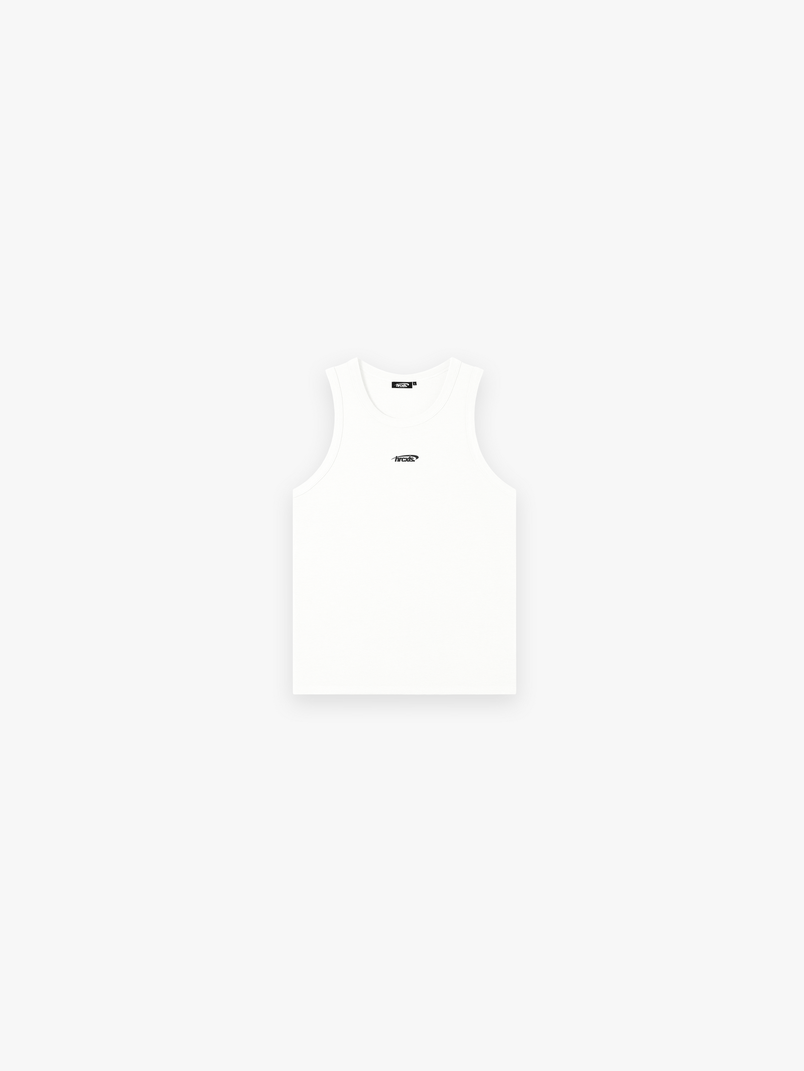 HERCXLES 2026: Sport Ribbed Tank Top - White front