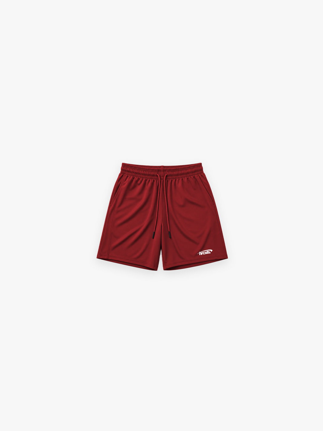 HERCXLES 2026: Sport Drawstring Shorts - Red flat product image