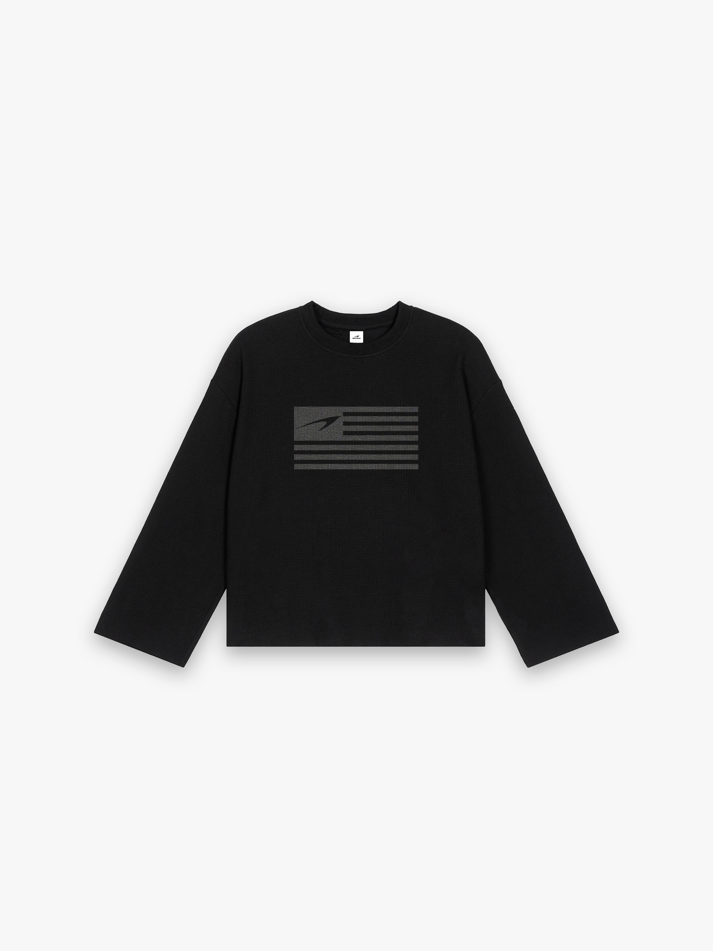 HERCXLES USA Rag Long Sleeve - Black front flat lay