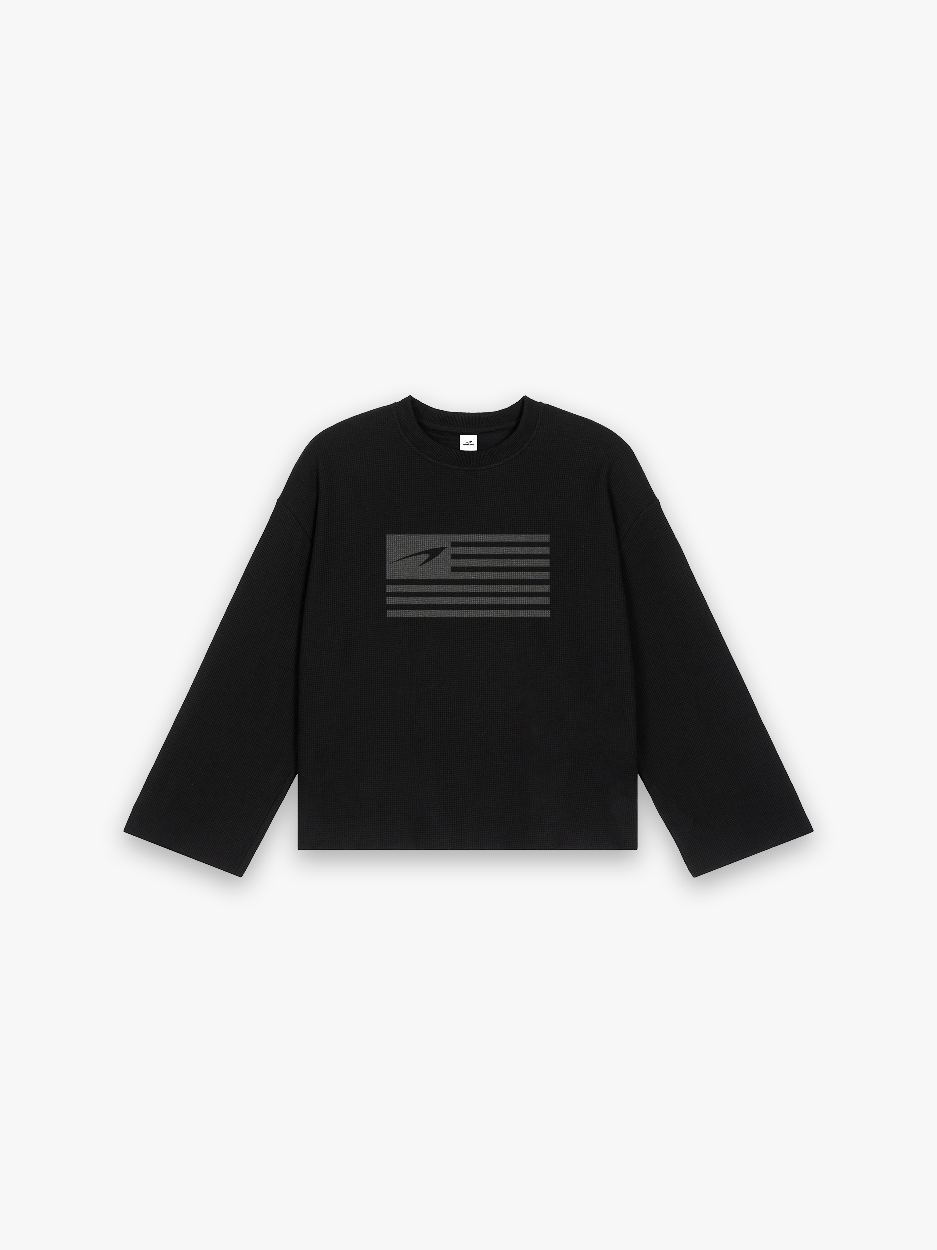 USA Rag Tee - Black flat lay front
