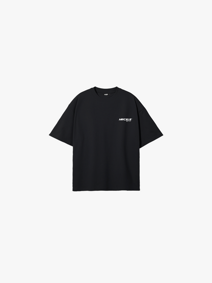 War Angel Oversized T-Shirt - Black flat lay front