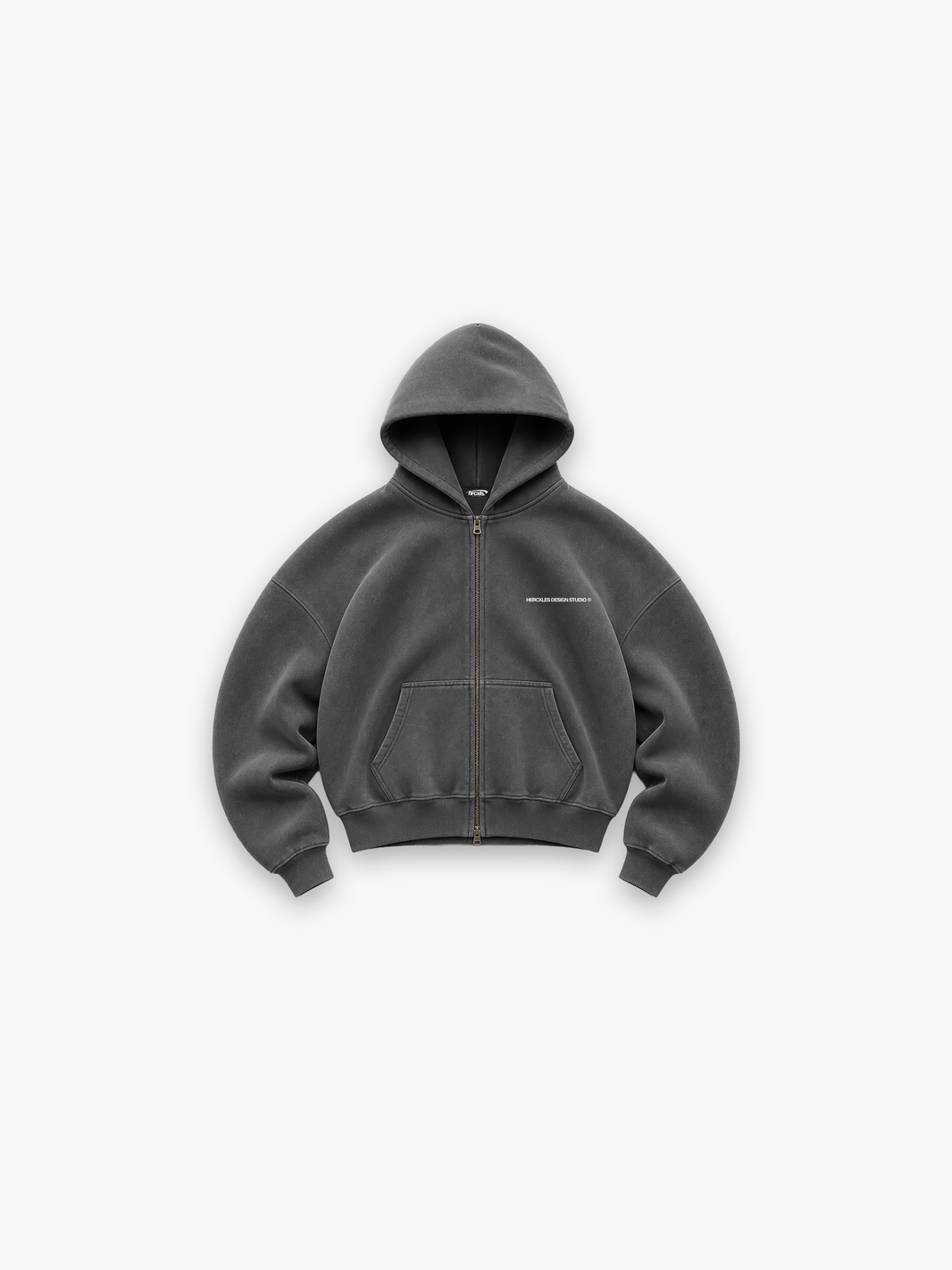 HERCXLES 2026: Studios Washed Zip Hoodie - Washed zip studio