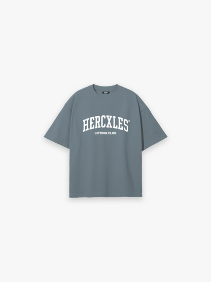 Lifting Club Oversized T-Shirt - Blue Grey alternate flat lay