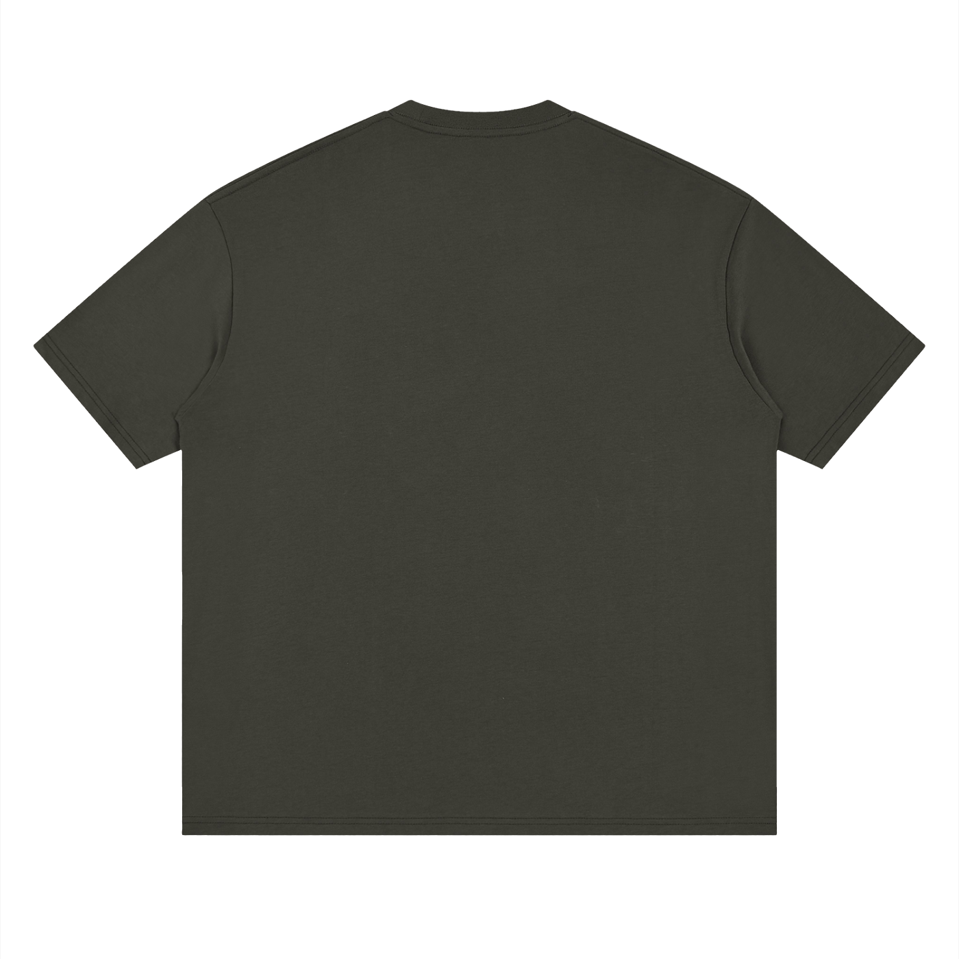 HERCXLES Vintage Athlete Oversized T-Shirt in Dark Grey - plain back flat lay
