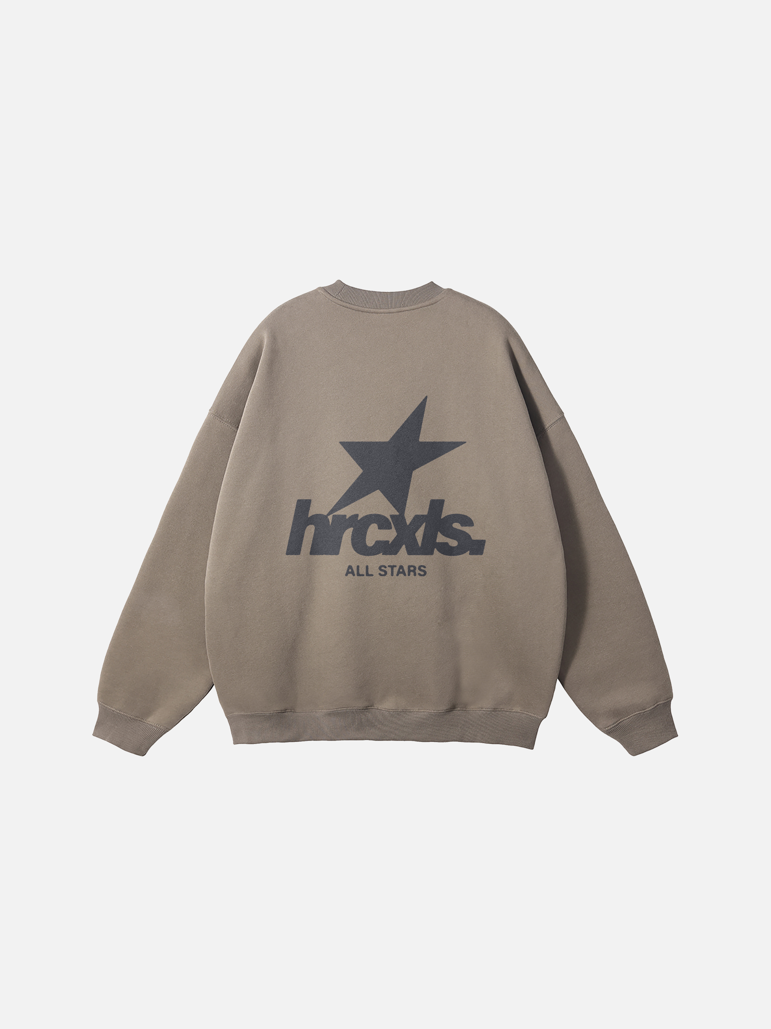 coffee oversized sweatshirt with all stars print