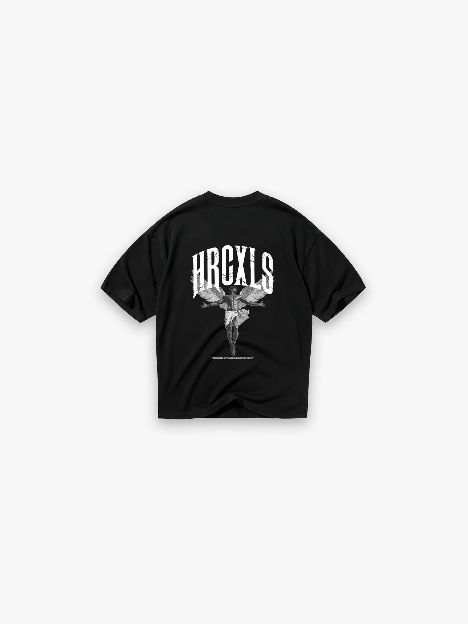 Archangel Oversized T-Shirt - Black flat lay back