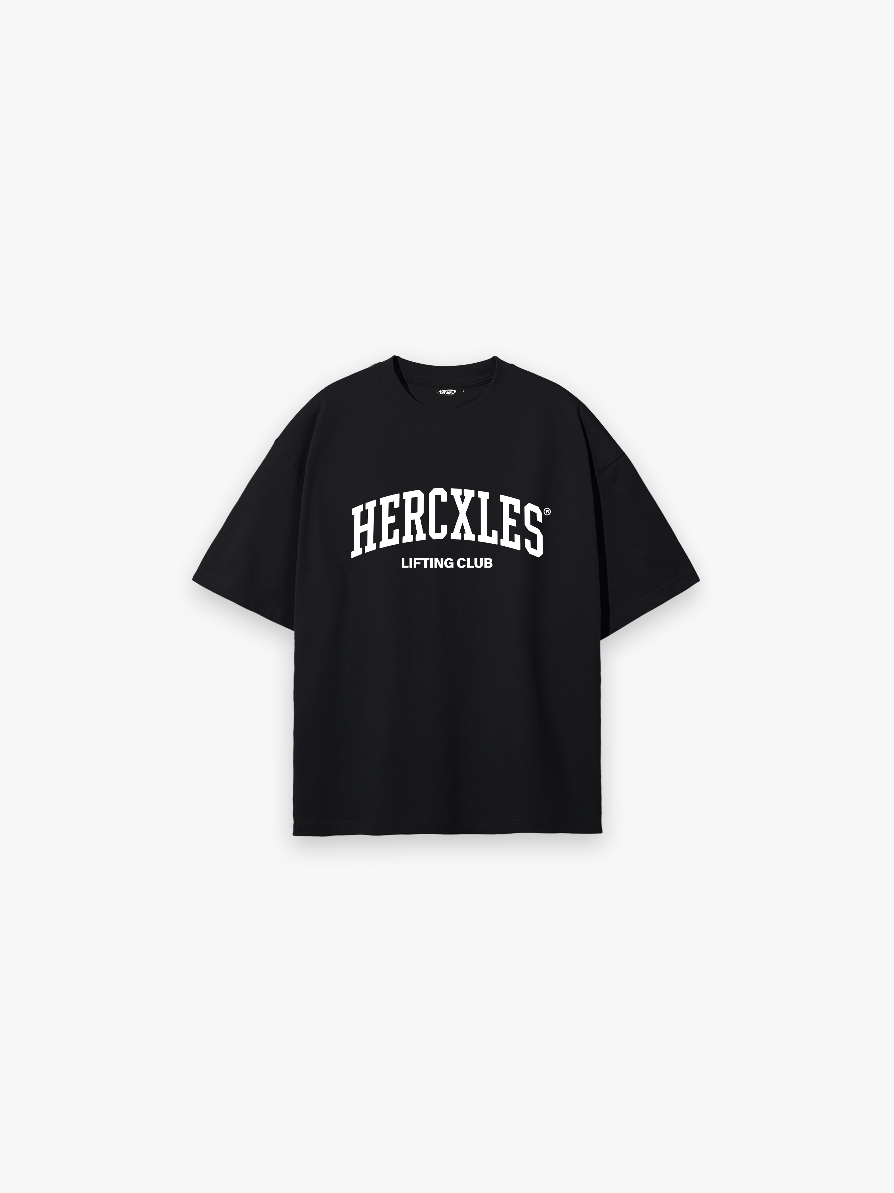 Lifting Club Oversized T-Shirt - Black alternate flat lay