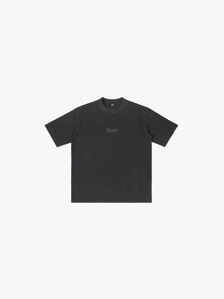 Bodybuilding Heavyweight T-shirt - Black flat lay front