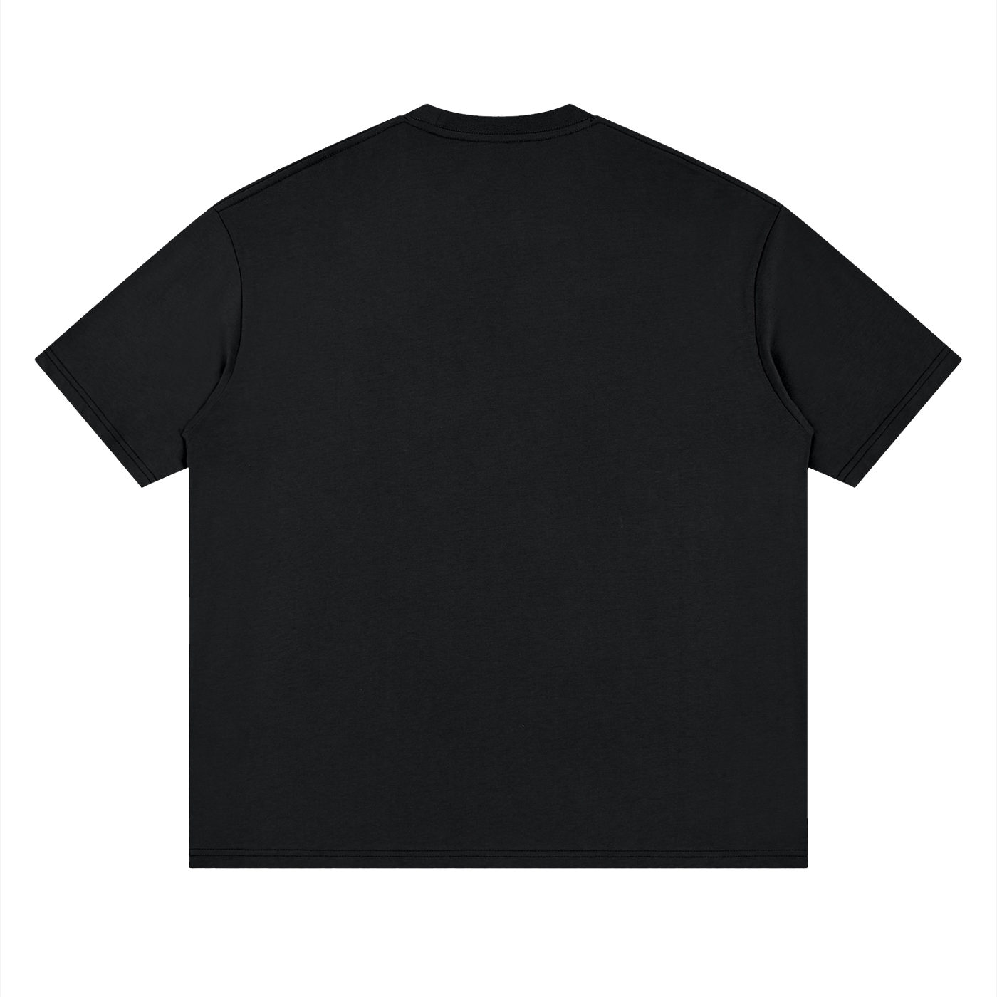 HERCXLES Vintage Athlete Oversized T-Shirt in Black - plain back flat lay