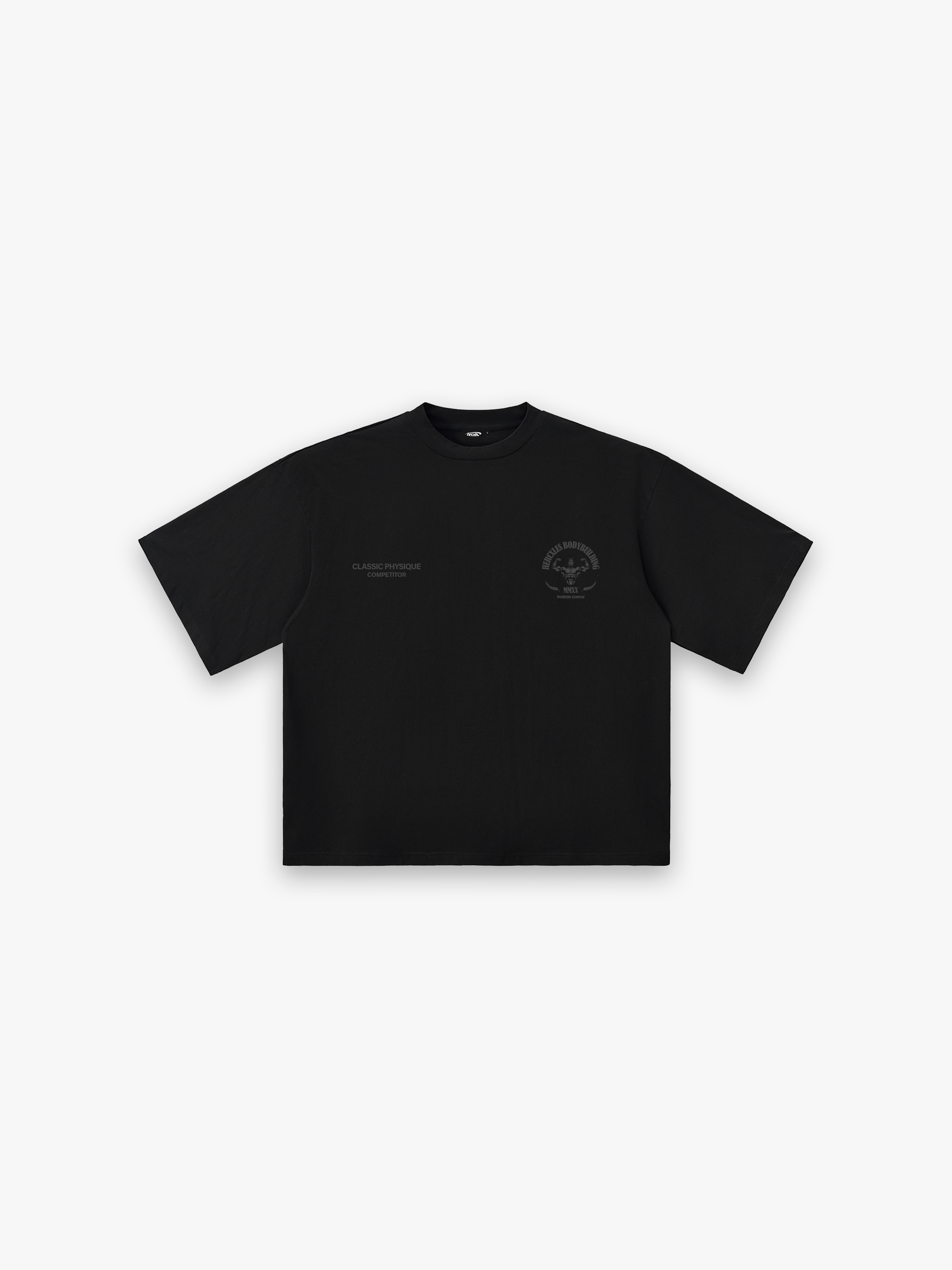 Worldwide HUGE T-Shirt - Tonal Black front flat lay