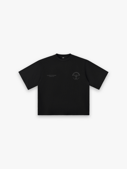 Worldwide HUGE T-Shirt - Tonal Black front flat lay