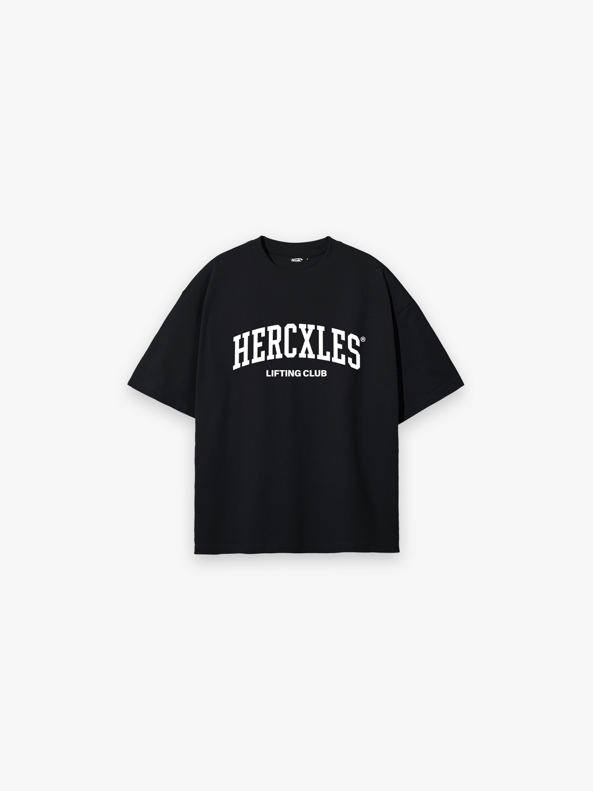 Lifting Club Oversized T-Shirt - Black front flat lay