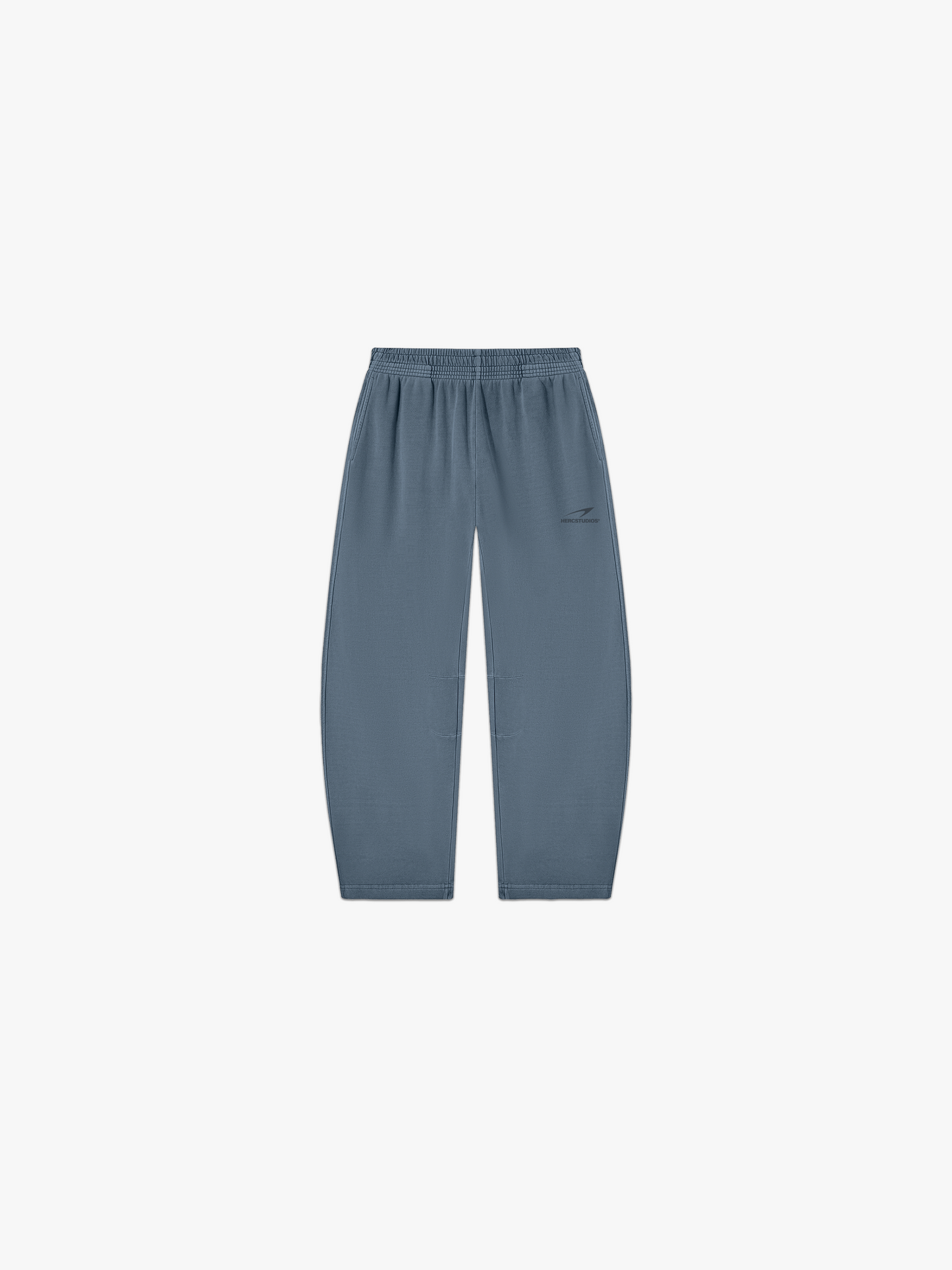 HERCSTUDIOS Sweatpants - Blue Grey front flat lay