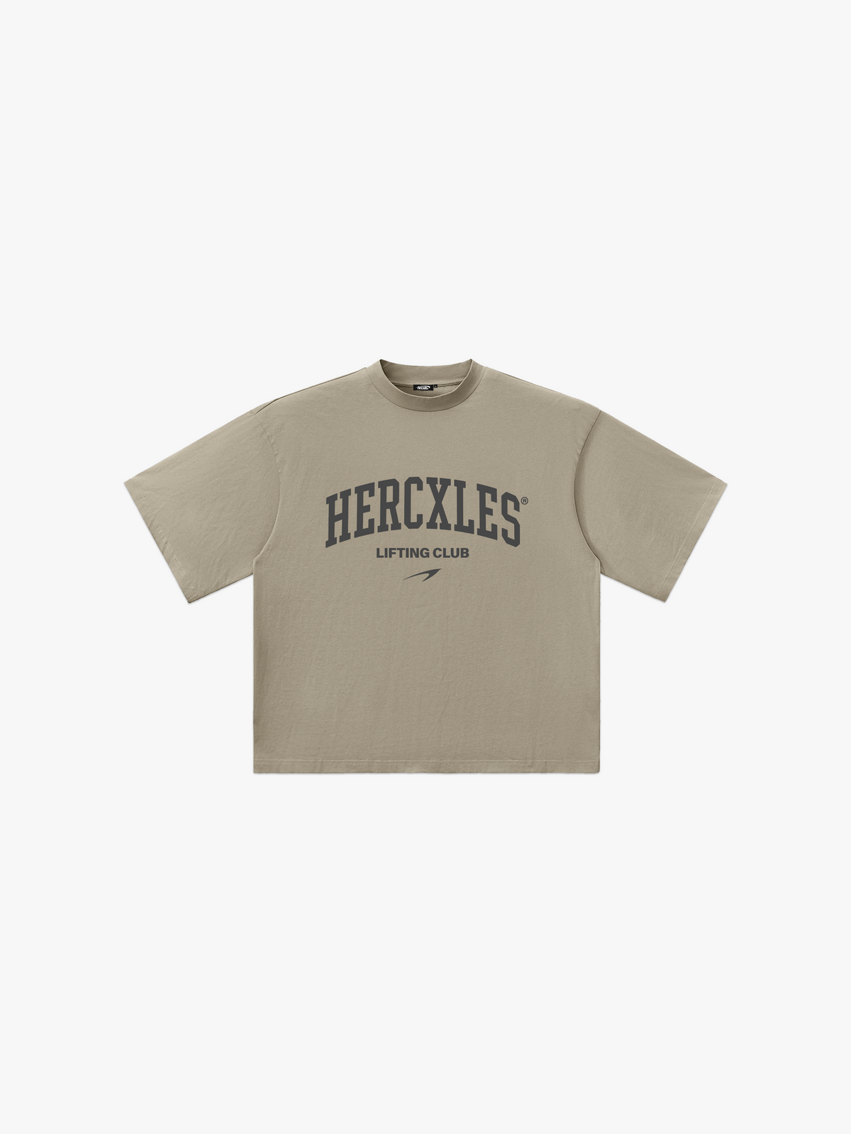 Lifting Club HUGE T-Shirt - Khaki front flat lay