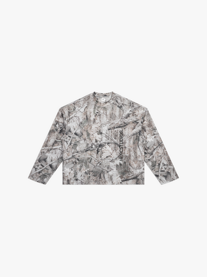 HERCSTUDIOS CAMO LONG SLEEVE - Tree Camo front flat lay
