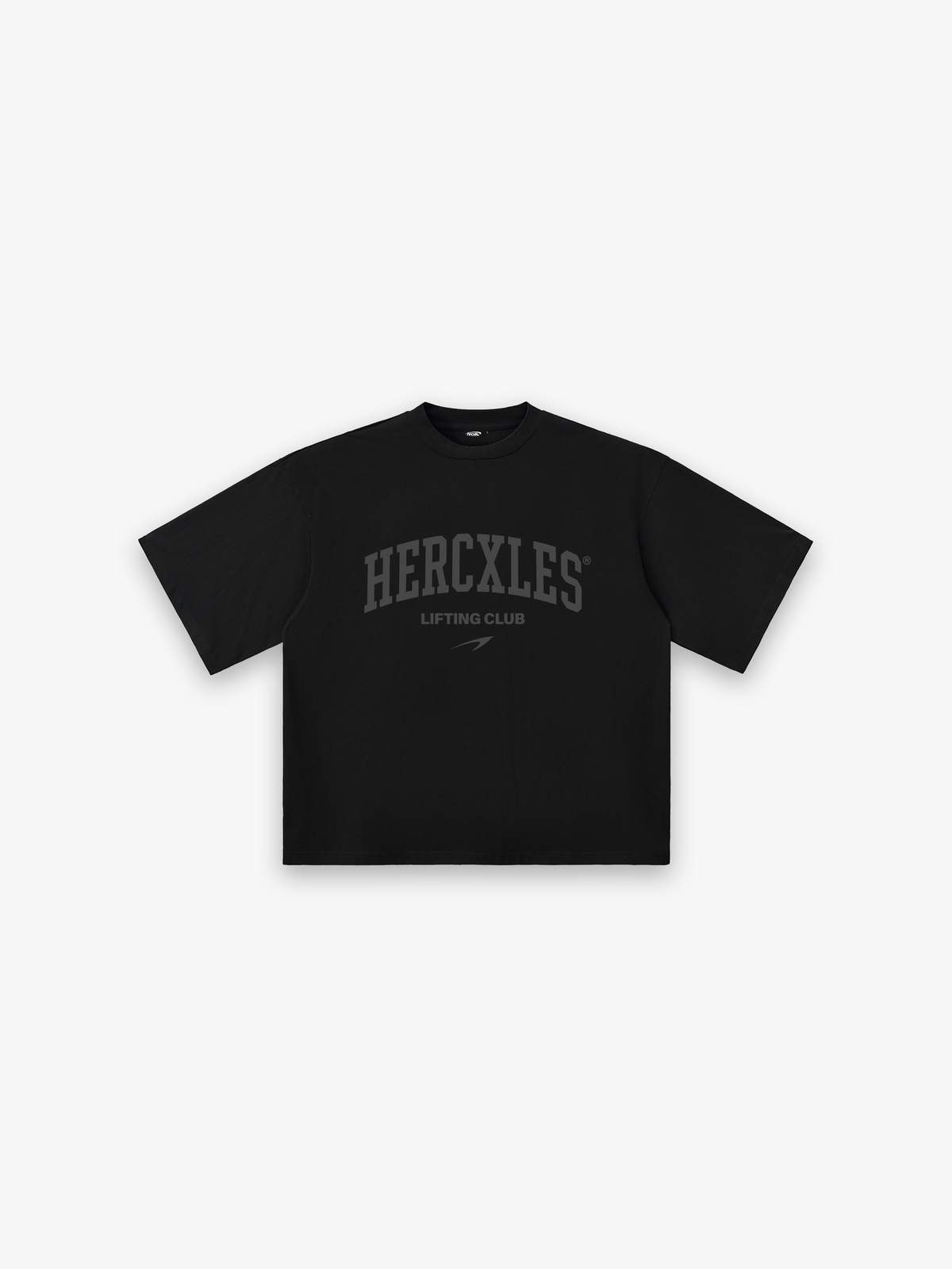 Lifting Club HUGE T-Shirt - Tonal Black front flat lay