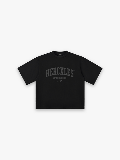 Lifting Club HUGE T-Shirt - Tonal Black front flat lay