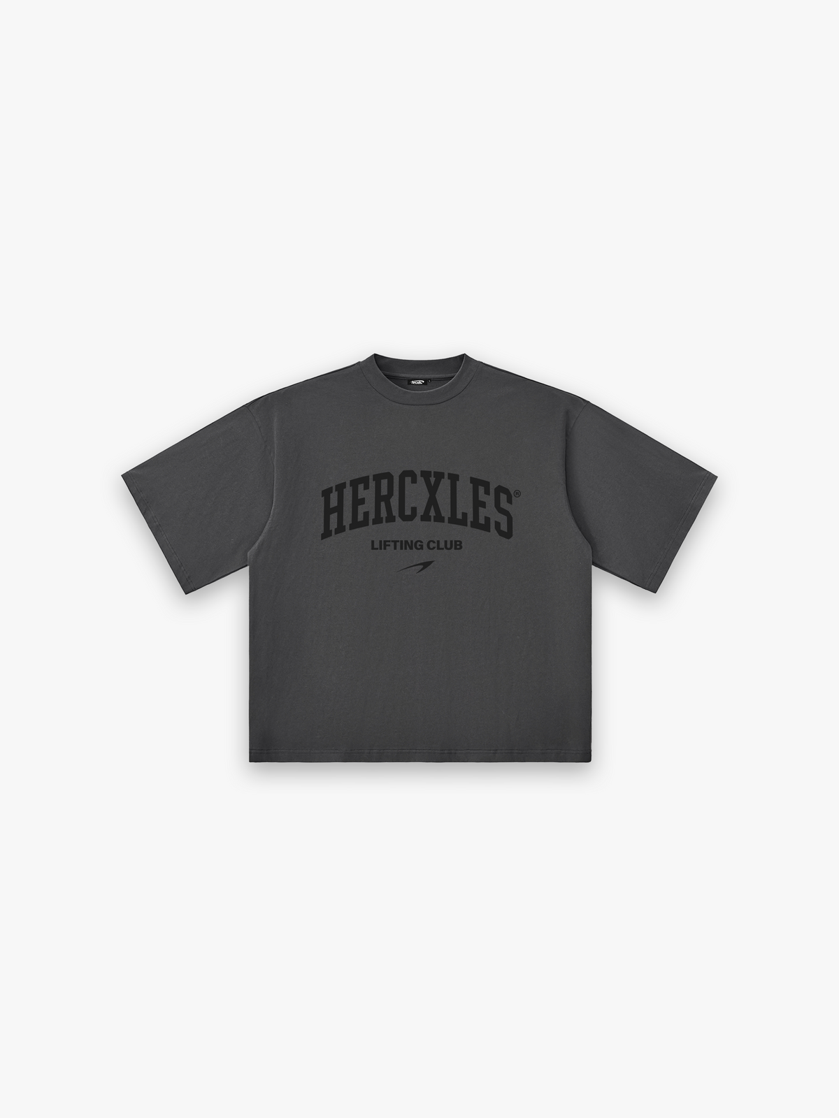 Lifting Club HUGE T-Shirt - Grey / Black front flat lay