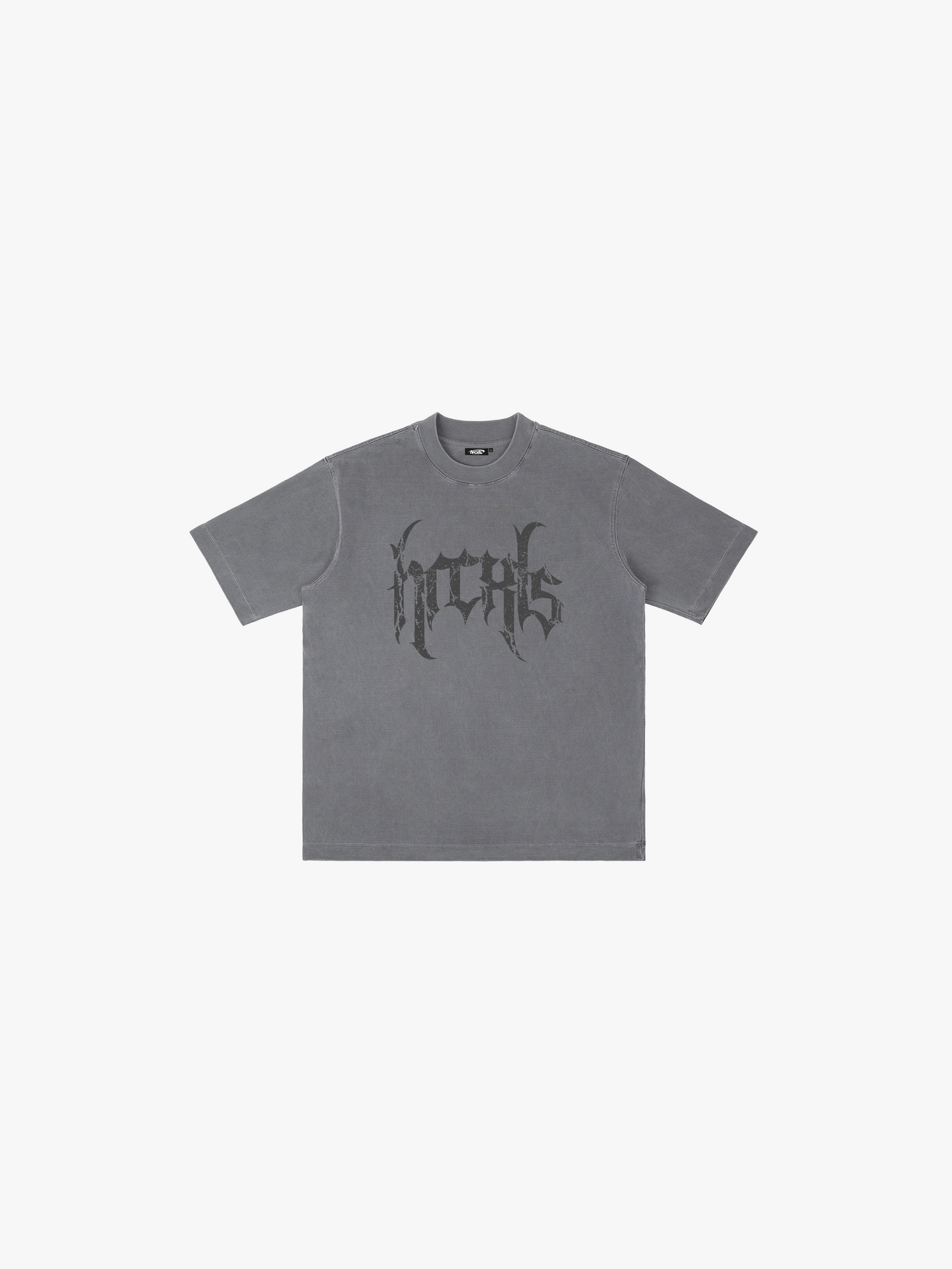 HERCXLES Grunge Vintage T-Shirt in Vintage Grey - front flat lay