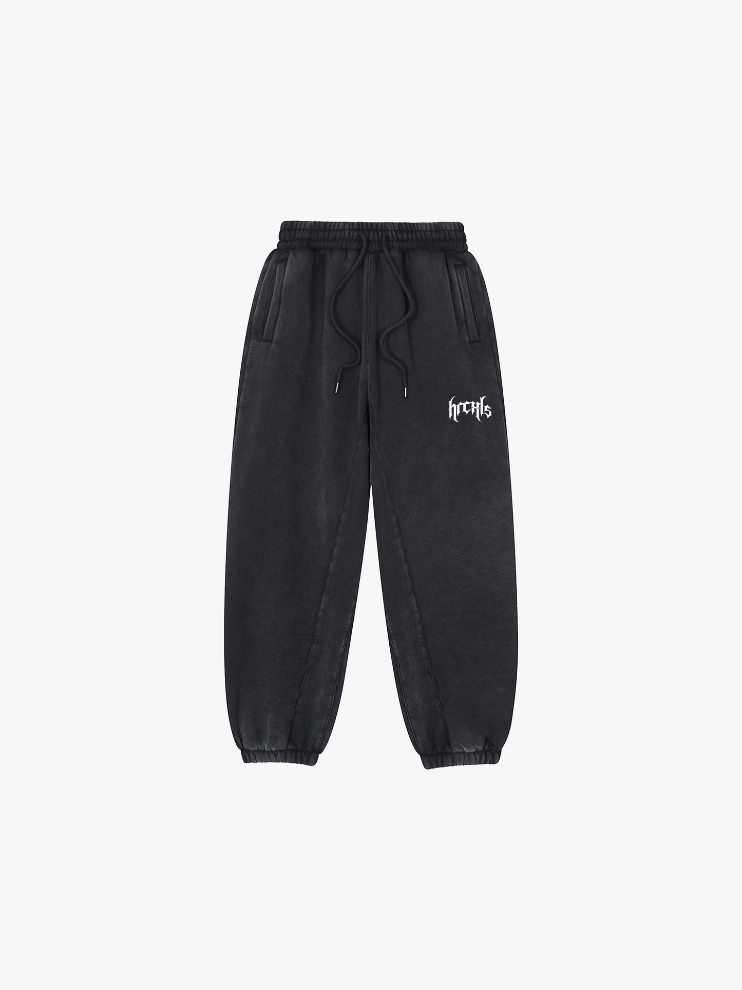 Gothic Oversized Sweatpants - Black flat lay front