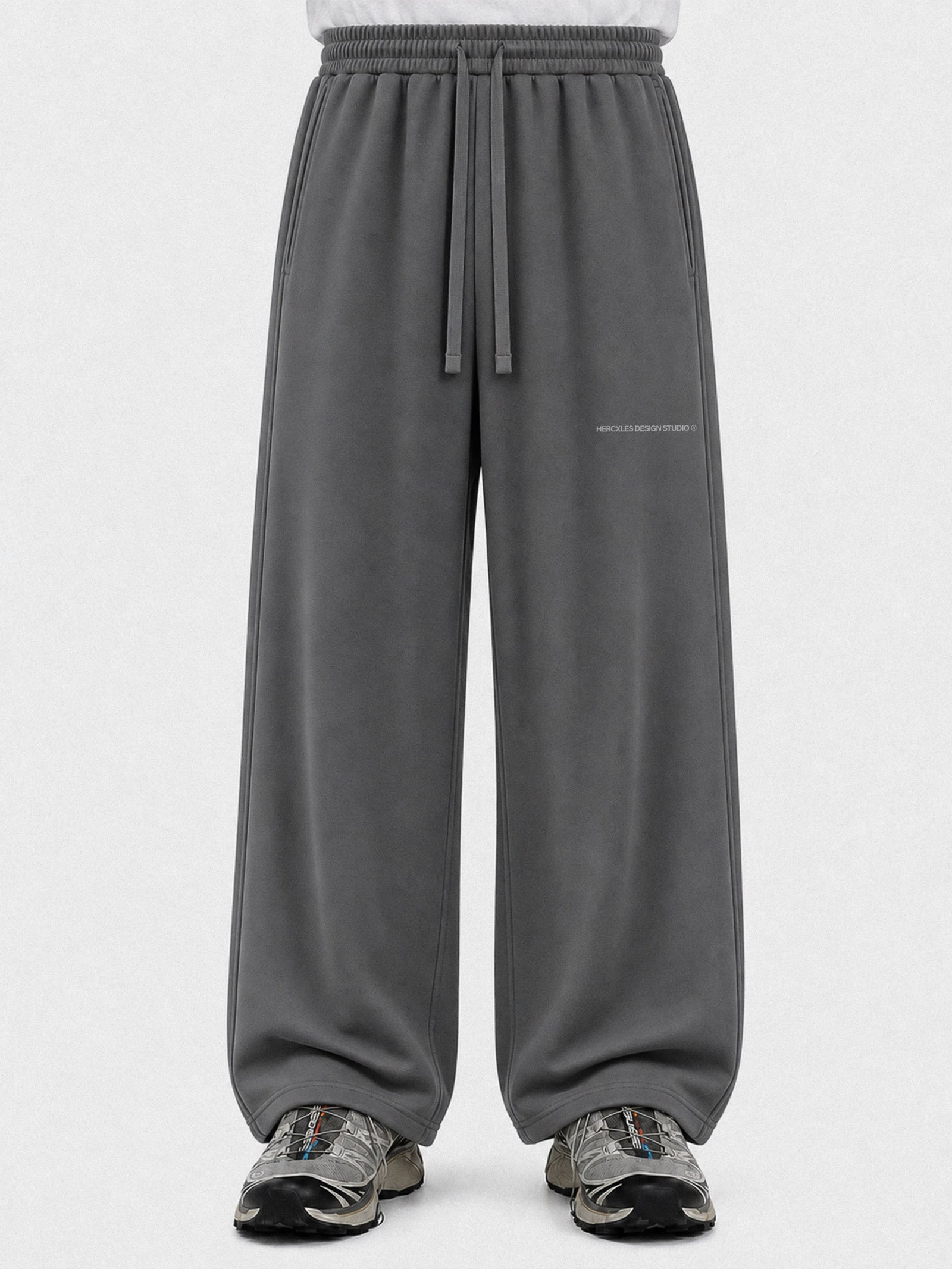 HCX feature detail: Studios Distressed Sweatpants - hcx gallery distressed sweatpants dark grey