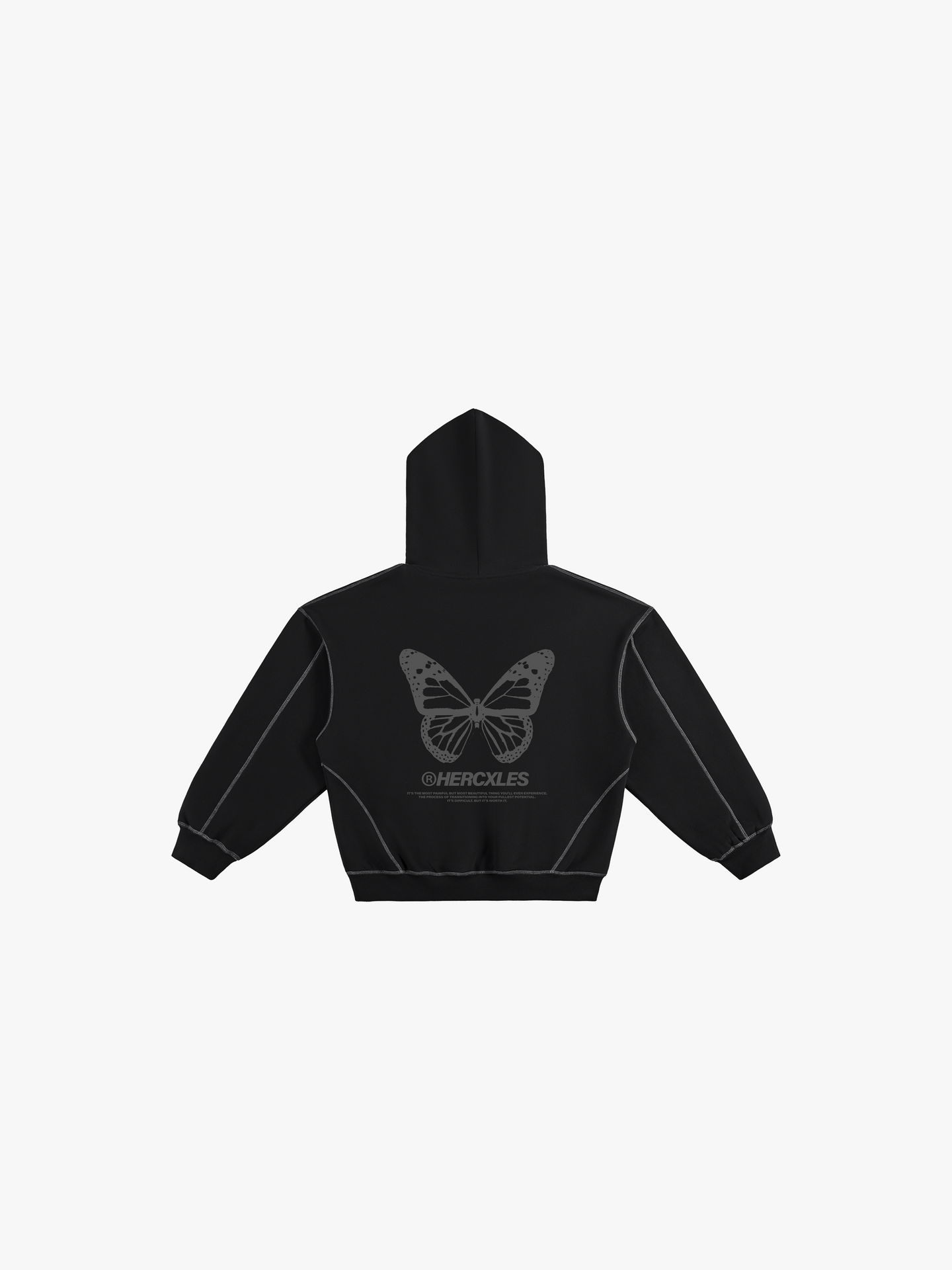 Butterfly obsidian Boxy Hoodie