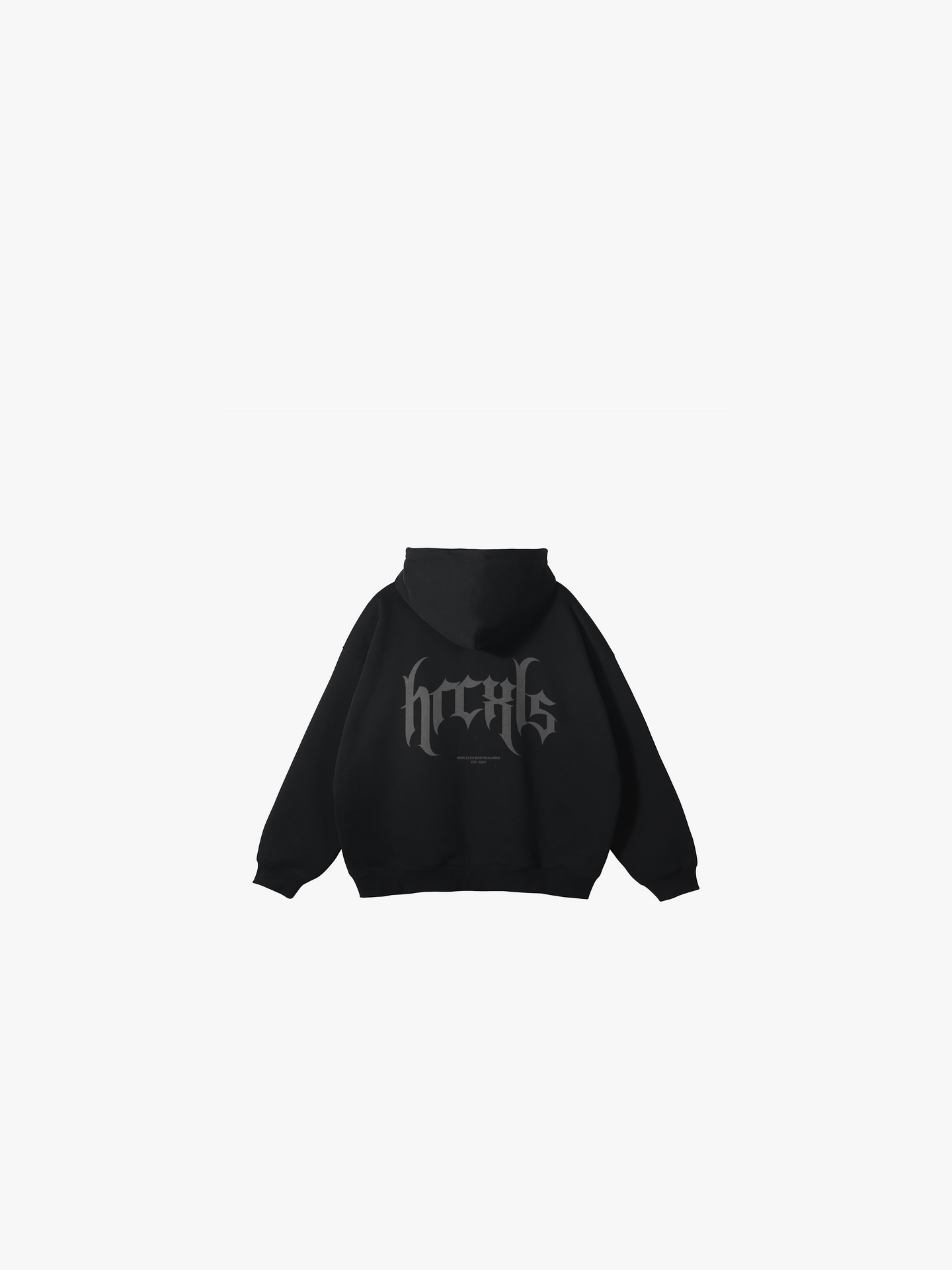 Gothic relaxed zip hoodie
