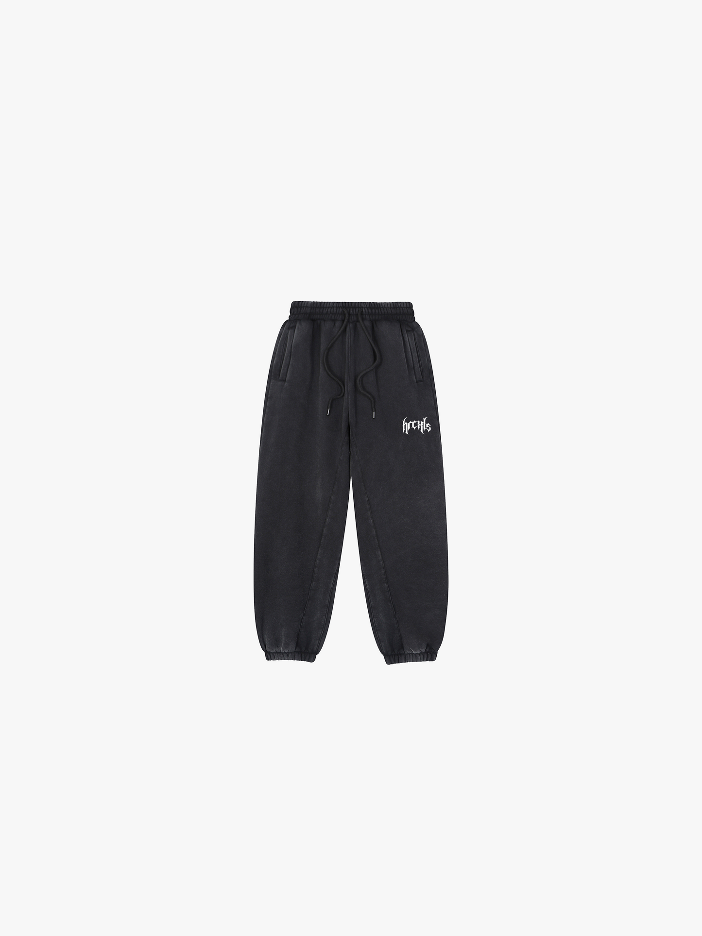 Gothic Oversized Sweatpants - Black flat lay front