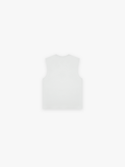 HERCXLES 2026: HRCXLS Athlete Cut Off - White back flat lay