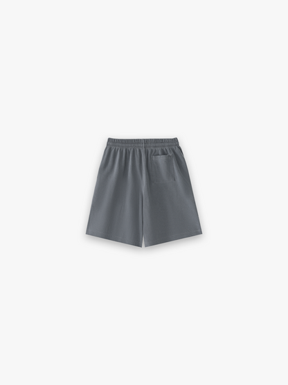 HERCXLES 2026: HRCXLS Athlete Shorts - Grey back flat lay
