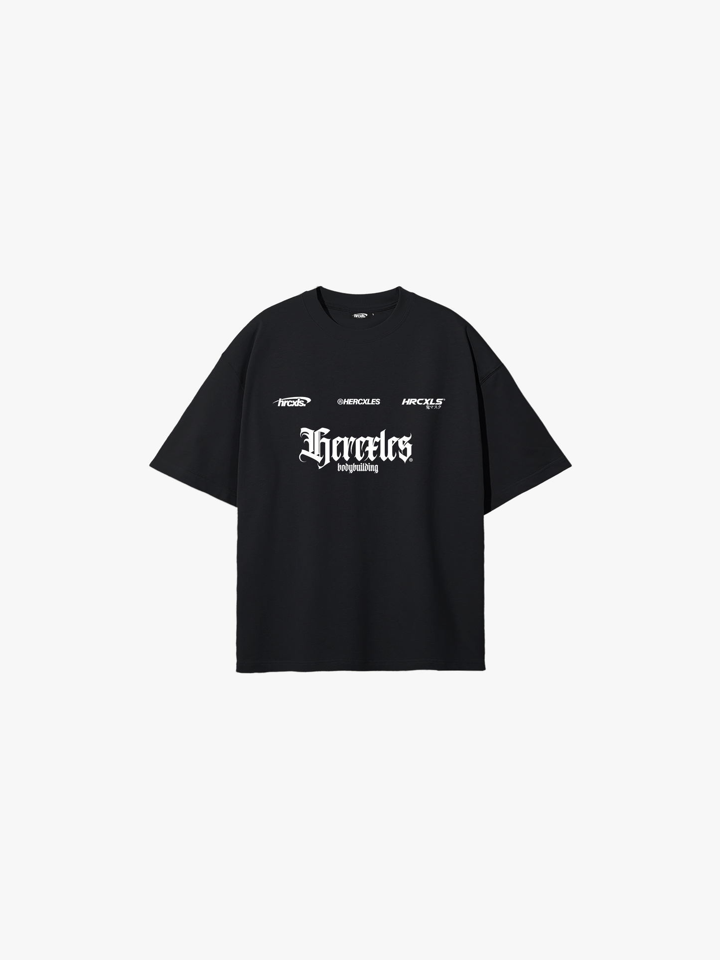 HERCXLES Logo T-Shirt in Black - front product image