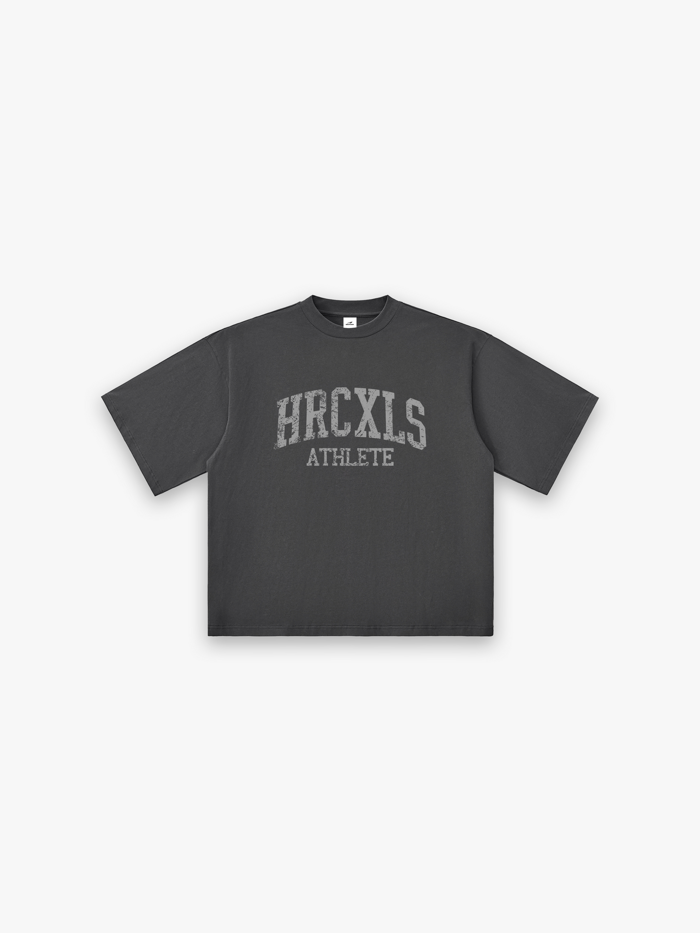 HRCXLES 2026: HRCXLS Athlete Giant T-Shirt - Dark Grey front