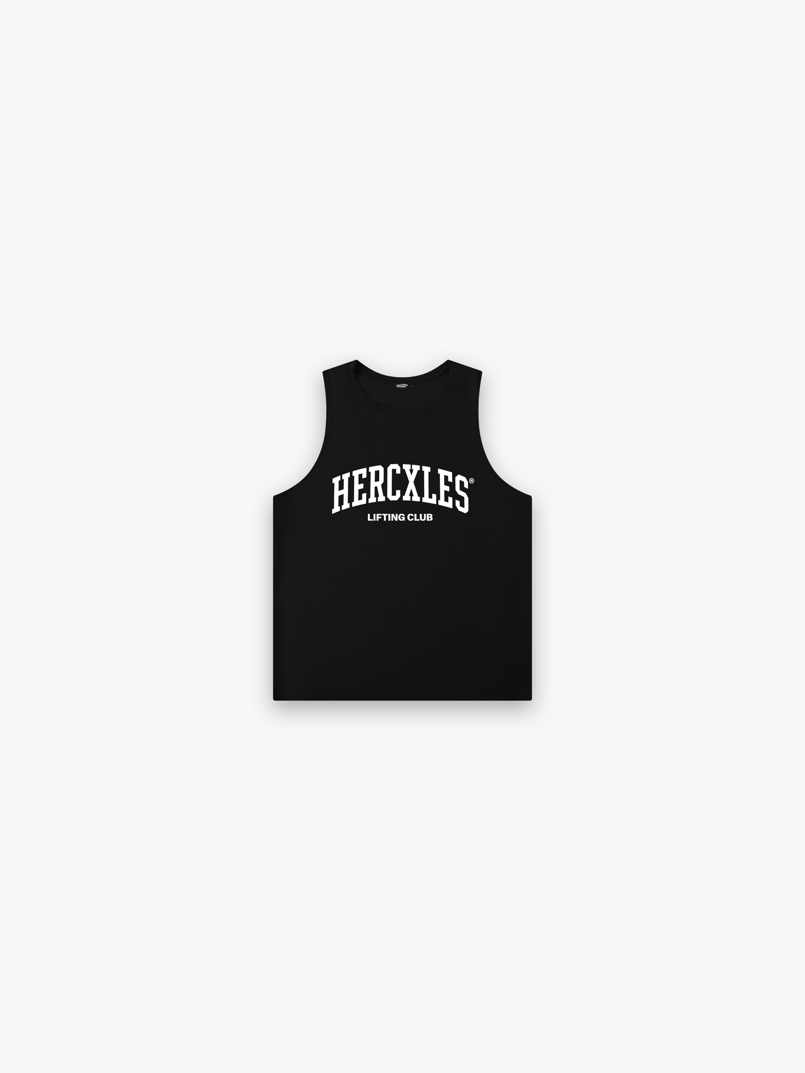 HERCXLES Lifting Club Cut Off - Black front flatlay
