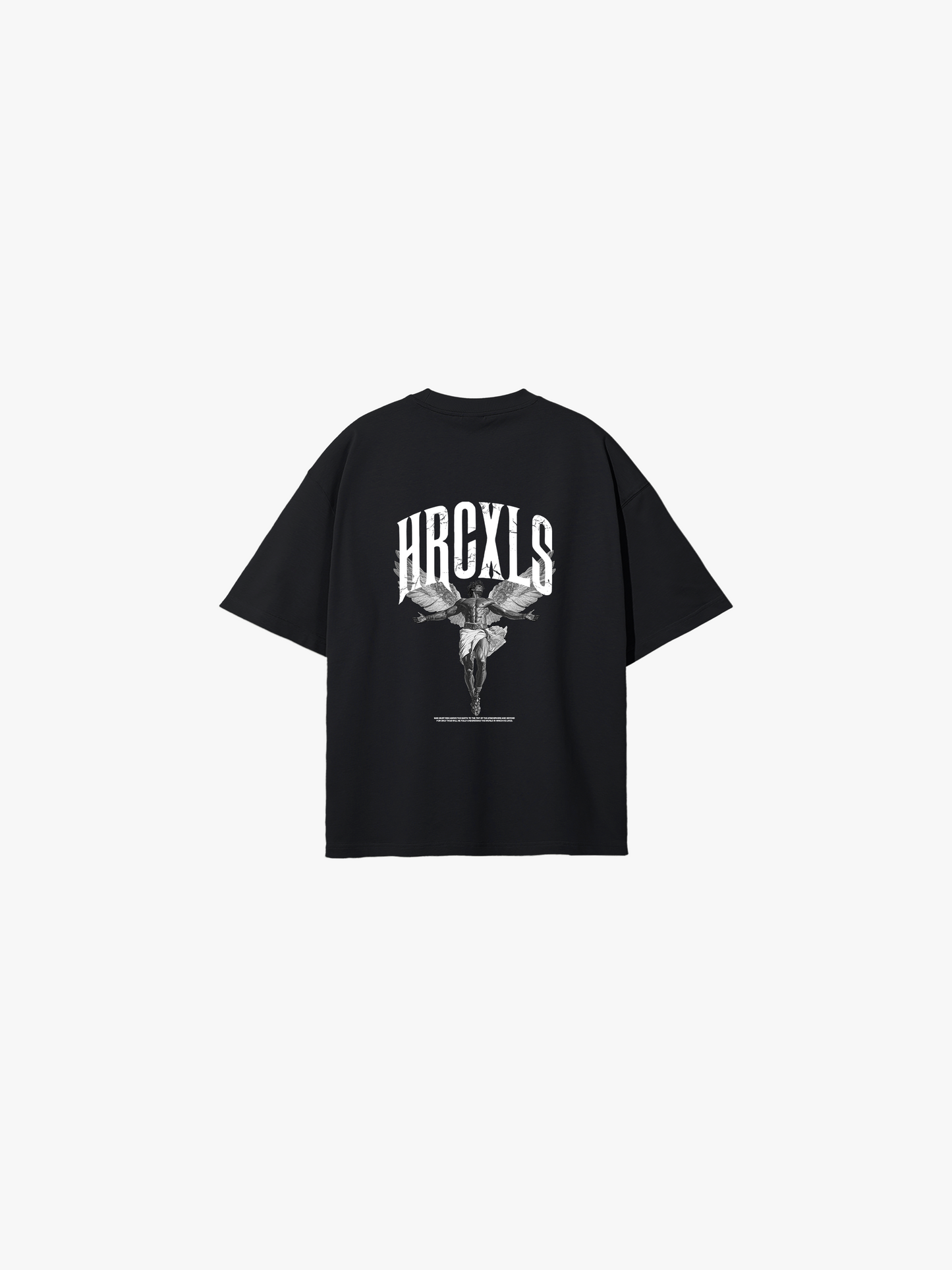 HERCXLES: Archangel Oversized T-Shirt - Black back flat lay