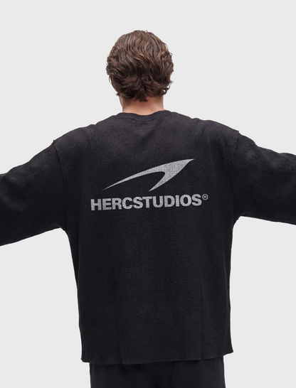 HERCSTUDIOS Rag Tee - Black back