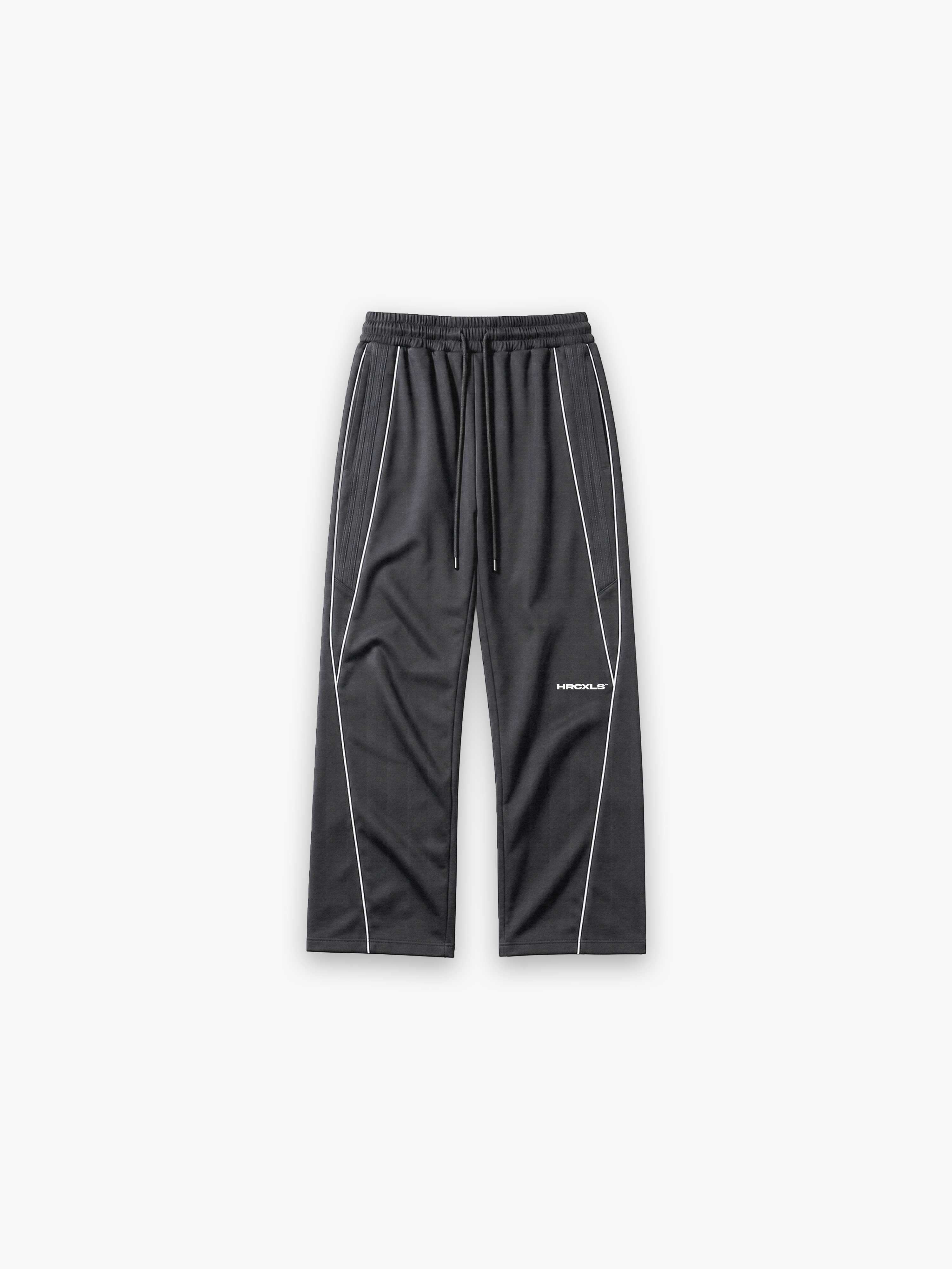 HCX 2026 match: Reflection Striped Straight-Leg Sweatpants - reflective grey sweatpants